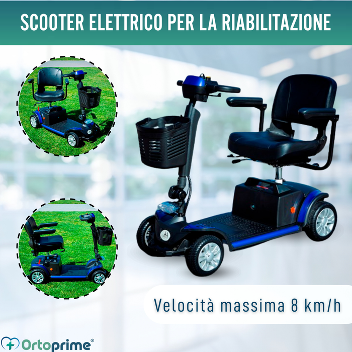 Scooter Elettrico Compatto e Smontabile | 4 Ruote