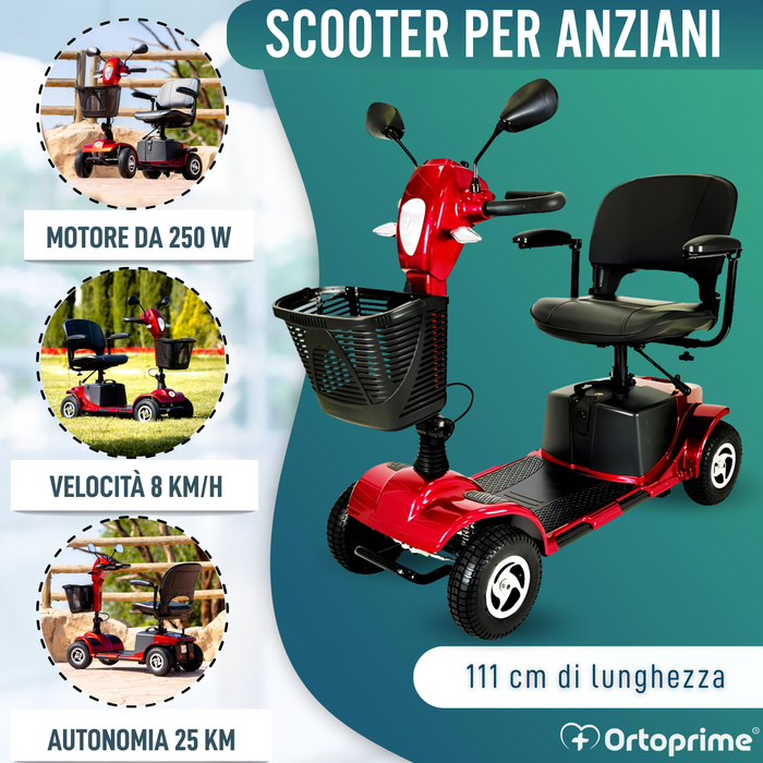 Scooter per Mobilità Ridotta Pieghevole | Sospensione Integrale