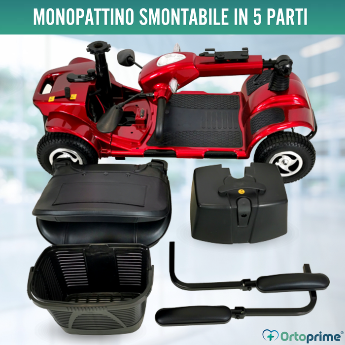 Scooter per Mobilità Ridotta Pieghevole | Sospensione Integrale