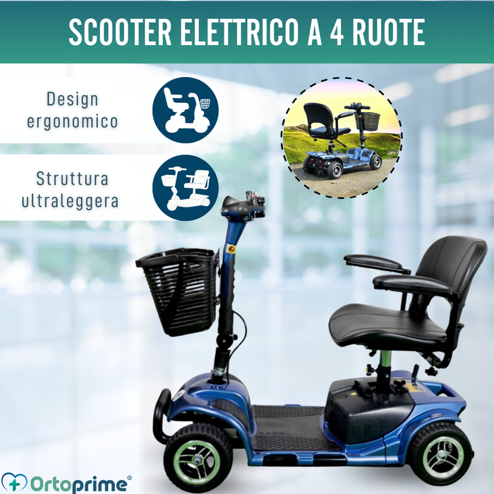 Scooter per Mobilità Ridotta Smontabile | 4 Ruote