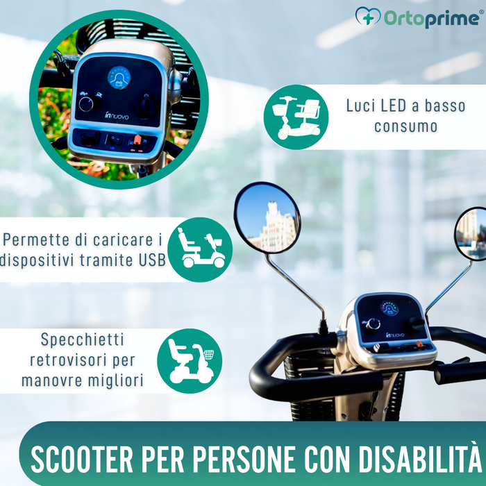 Scooter Elettrica per Adulti Premium | 4 Ruote