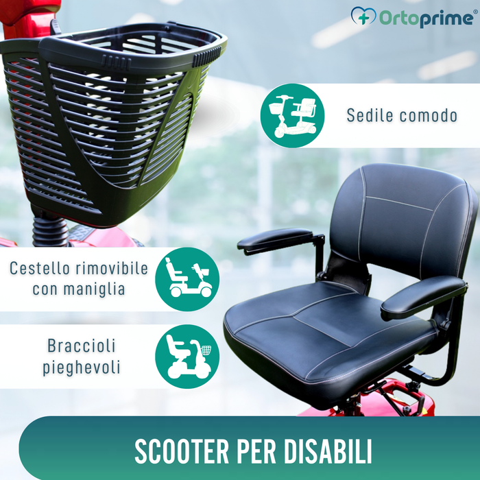 Scooter Elettrico per Disabili | Doppia Ammortizzazione
