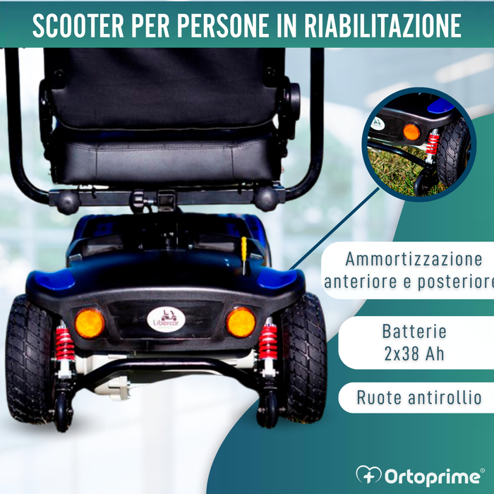 Scooter per Disabili Compatto | Sospensione Integrale