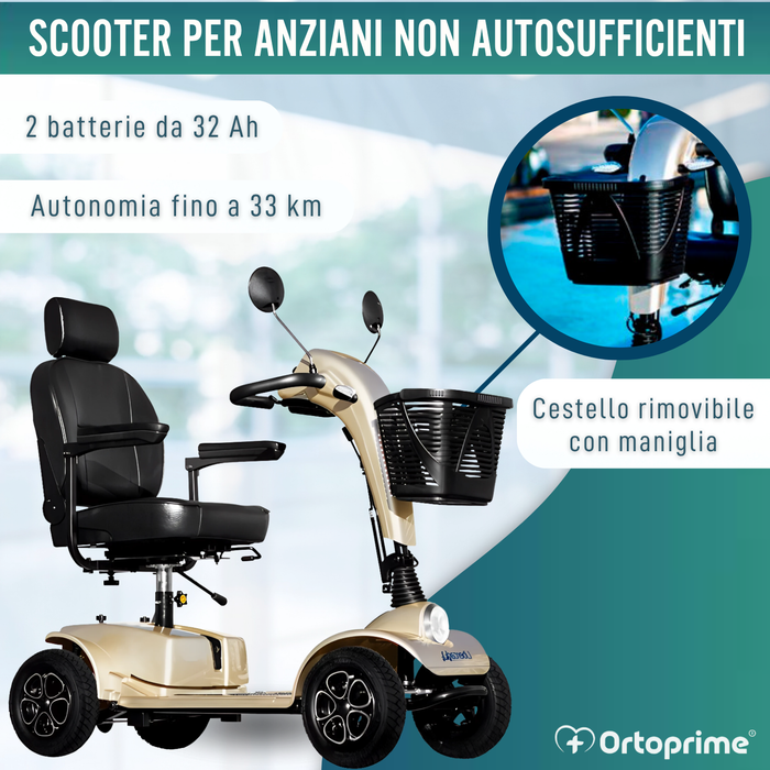 Scooter Elettrica per Adulti Premium | 4 Ruote