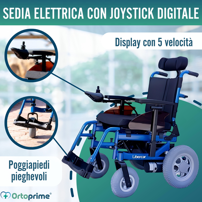Sedia a rotelle elettrica regolabile | Molteplici posizioni