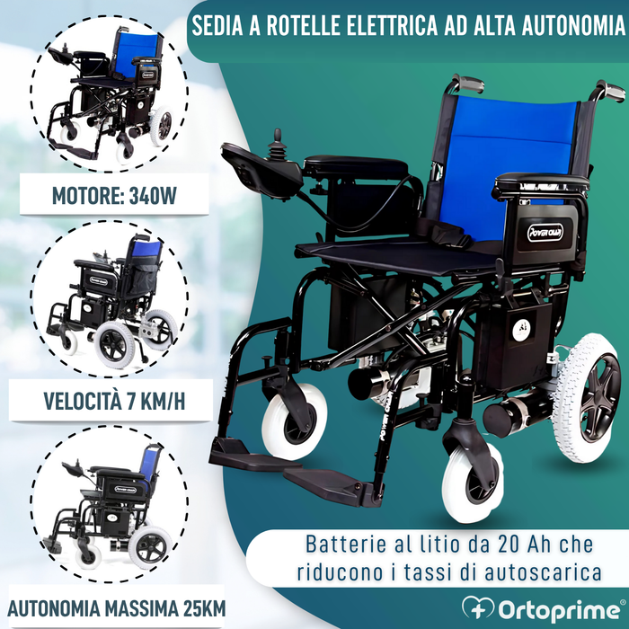 Sedia a Rotelle Elettrica | Sistema di Piegatura Rapido