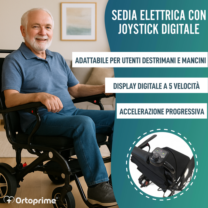 Sedia a Ruote Elettrica ad Alte Prestazioni Trasportabile
