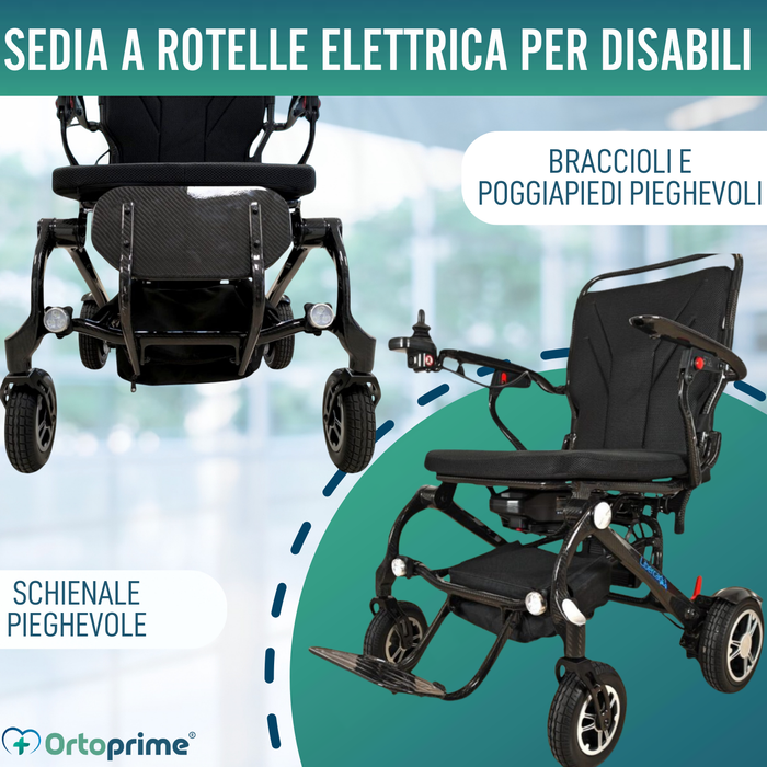 Sedia a Ruote Elettrica ad Alte Prestazioni Trasportabile