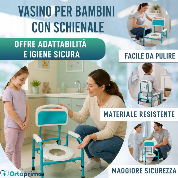 Sedia WC per Bambini con Riduttore | Altezza Regolabile