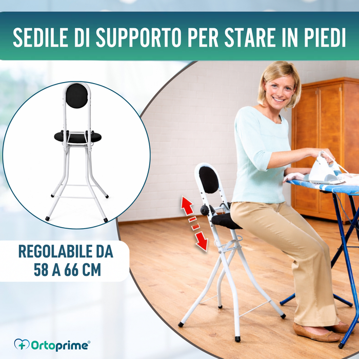 Sedia di Supporto con Schienale | Altezza Regolabile