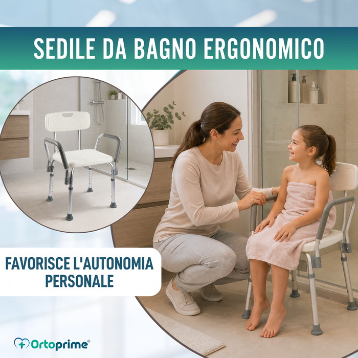 Sedia da Doccia con Braccioli Comfort