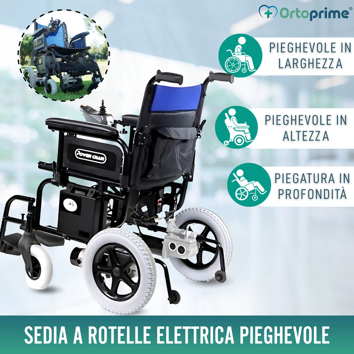 Sedia Elettrica per Mobilità Ridotta | Ruote Piene