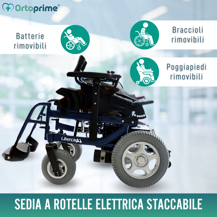 Sedia a rotelle elettrica regolabile | Molteplici posizioni