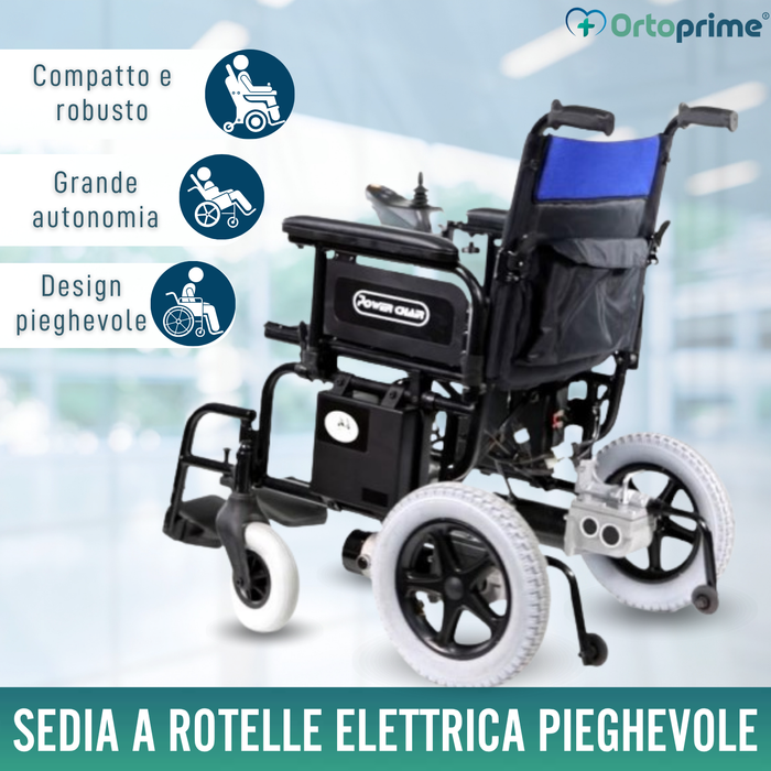 Sedia a Rotelle Elettrica | Sistema di Piegatura Rapido