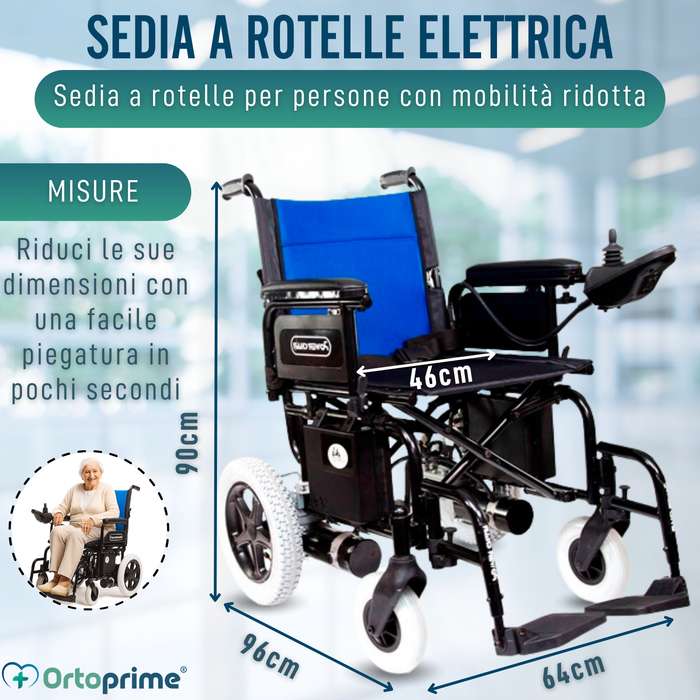 Sedia Elettrica per Mobilità Ridotta | Ruote Piene