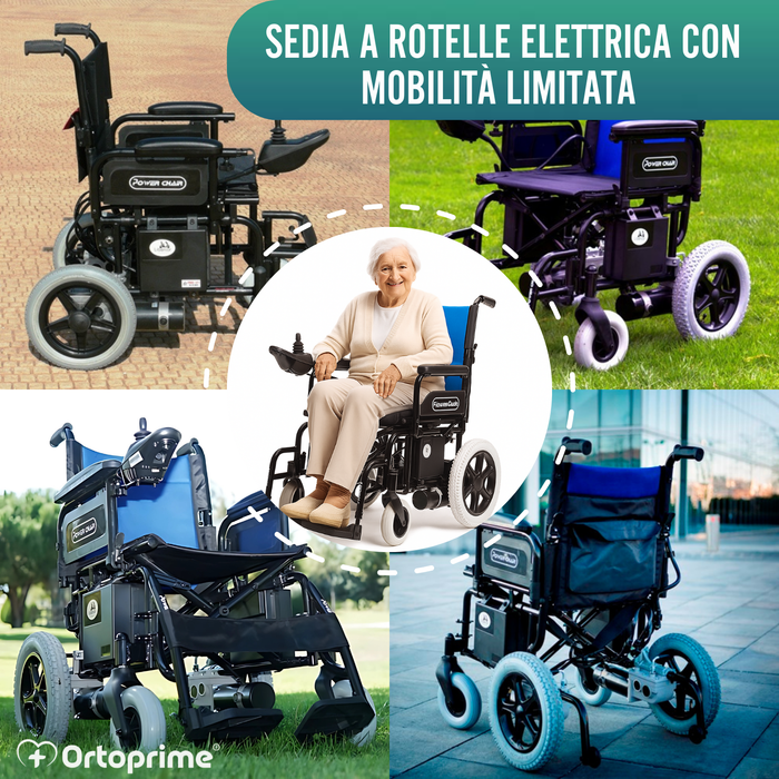 Sedia Elettrica per Mobilità Ridotta | Ruote Piene