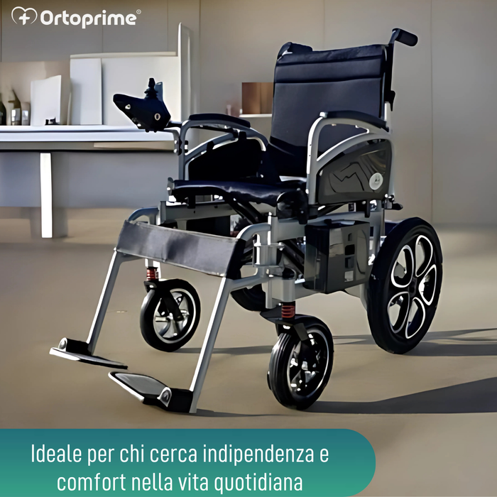 Sedia Elettrica a Rotelle Grandi | Con Batteria al Litio