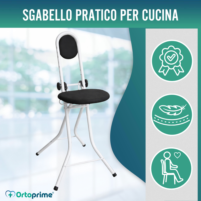 Sedia di Supporto con Schienale | Altezza Regolabile