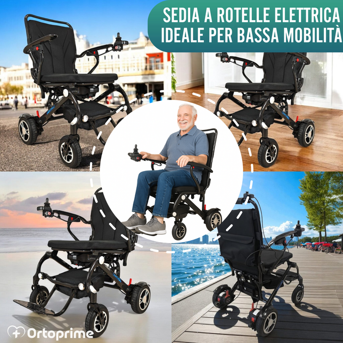 Sedia a Ruote Elettrica ad Alte Prestazioni Trasportabile