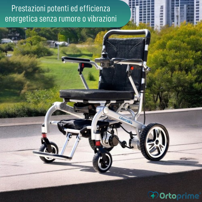 Sedia a Rotelle Elettrica Ultraleggera con Batteria al Litio