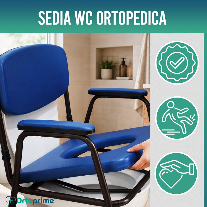 Sedia WC Imbottita con Vaso Portatile