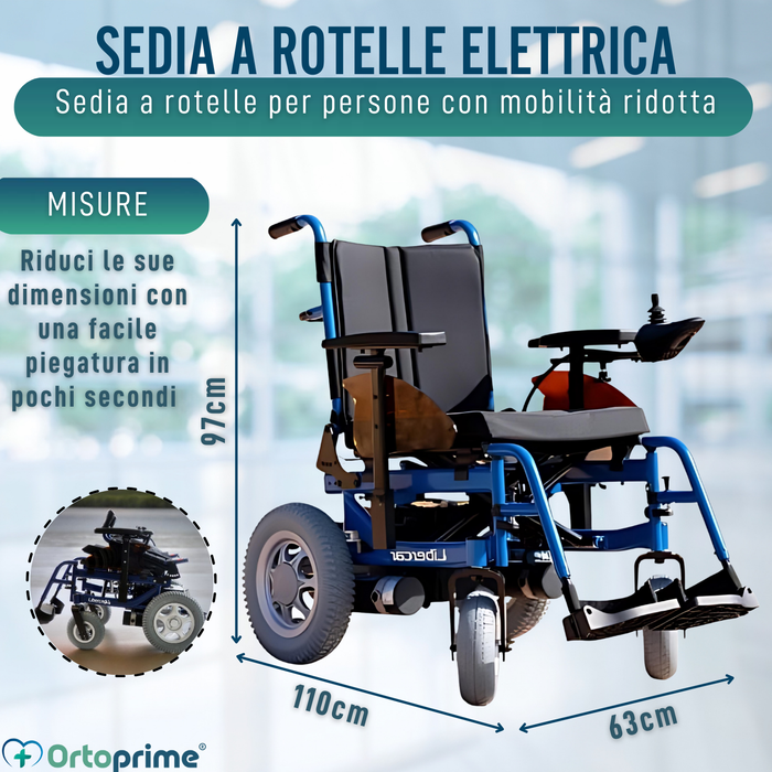 Sedia a rotelle elettrica regolabile | Molteplici posizioni
