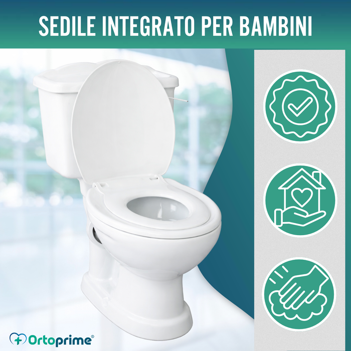 Riduttore WC per Bambini con Coperchio | Adattatore WC