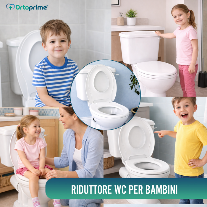 Riduttore WC per Bambini con Coperchio | Adattatore WC