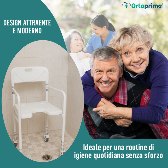 Sedia Doccia a U | Seduta Bagno Pieghevole