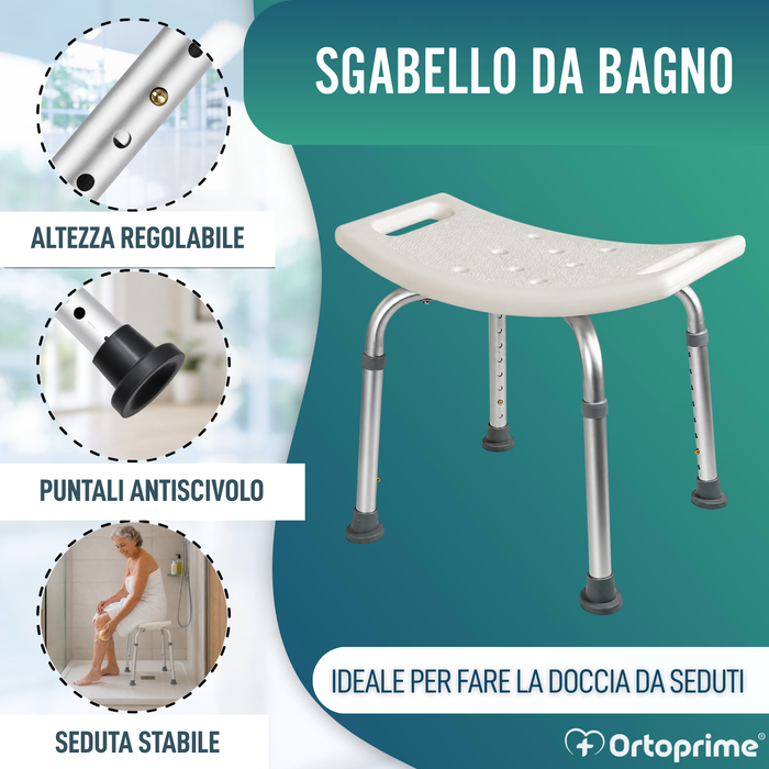 Sgabello da Bagno Antiscivolo