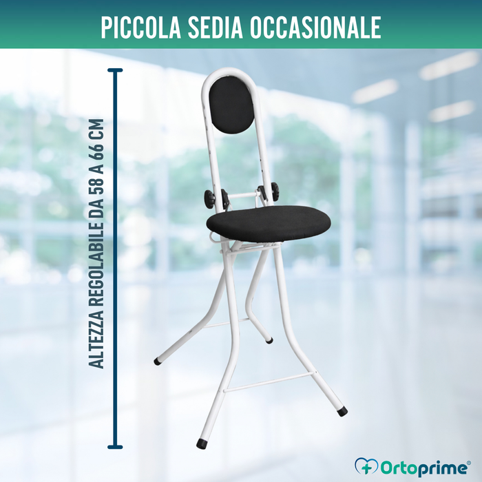 Sedia di Supporto con Schienale | Altezza Regolabile
