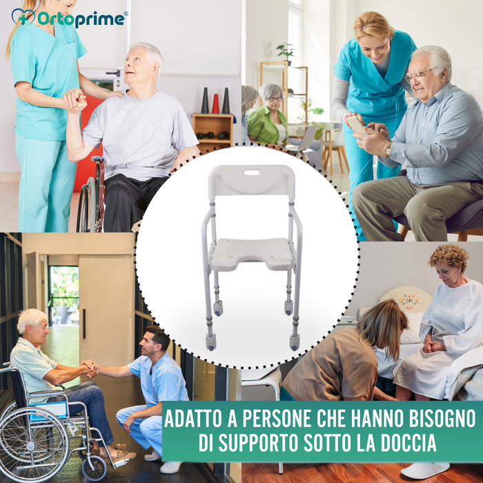 Sedia Doccia a U | Seduta Bagno Pieghevole