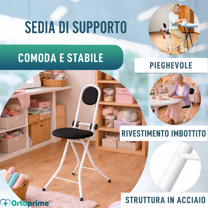 Sedia di Supporto con Schienale | Altezza Regolabile