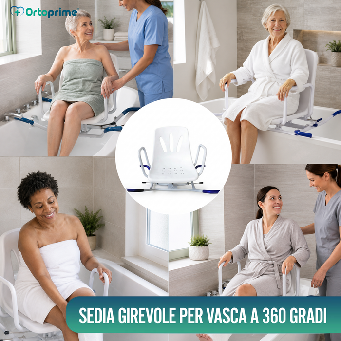 Sedia da Bagno Girevole 360º Comfort