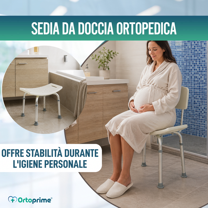 Sedia da Doccia Antiscivolo | Con Schienale