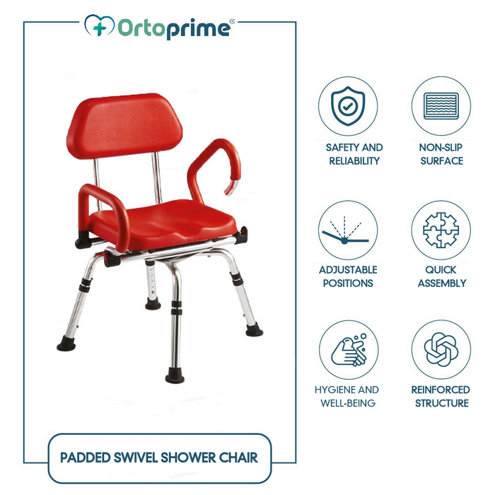 Sedia da Doccia Imbottita e Girevole | Mobilità Ridotta