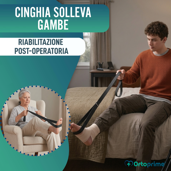 Cinghia Solleva Gambe con Anello Rigido per Mobilità