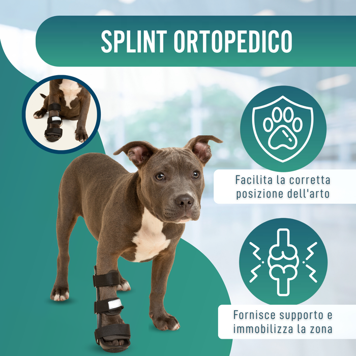 Splint canino per zampa anteriore in polipropilene | 6 taglie
