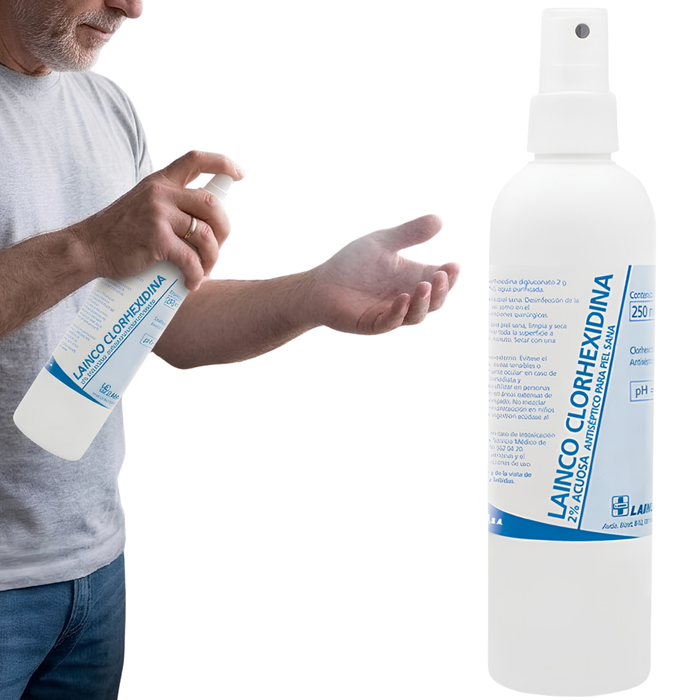 Spray Antisettico Clorexidina 2% | Soluzione Acquosa 250 ml