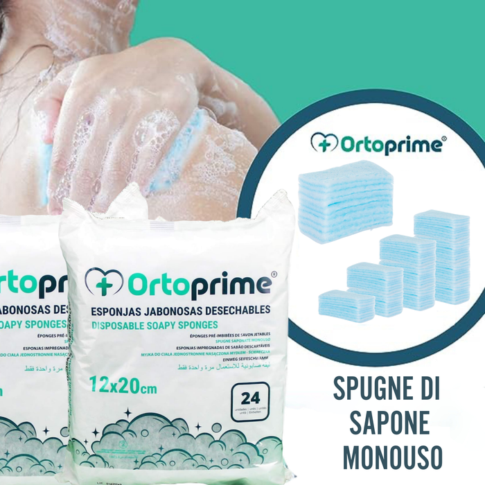 Spugne Saponose Monouso 24 Unità