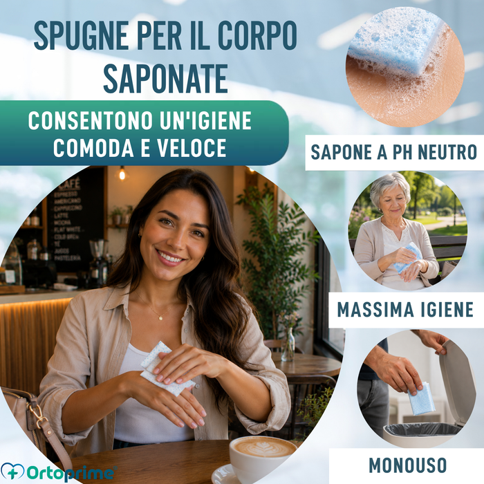 Spugne Saponose Monouso per Neonati e Adulti