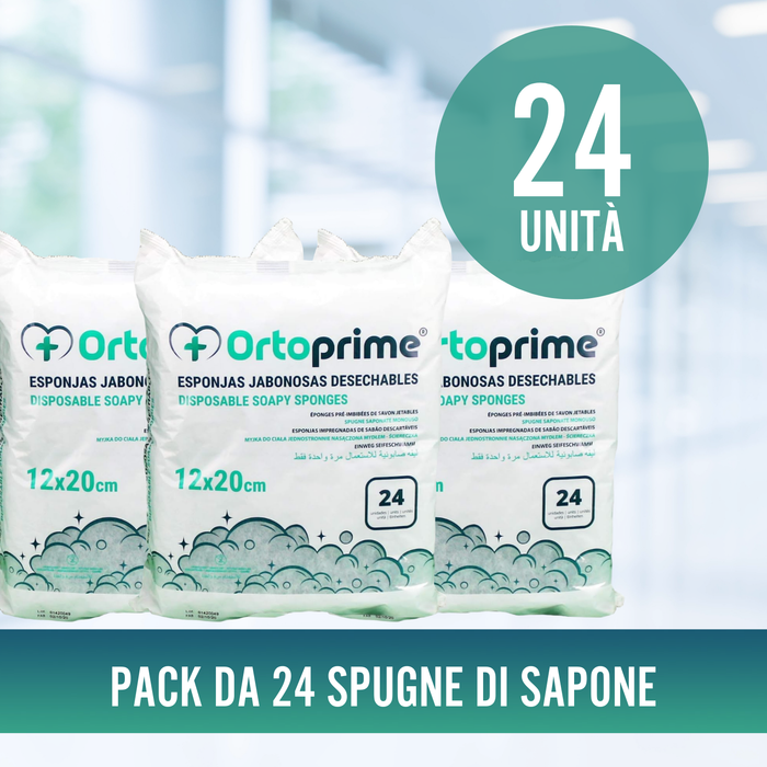 Spugne Saponose Monouso 24 Unità