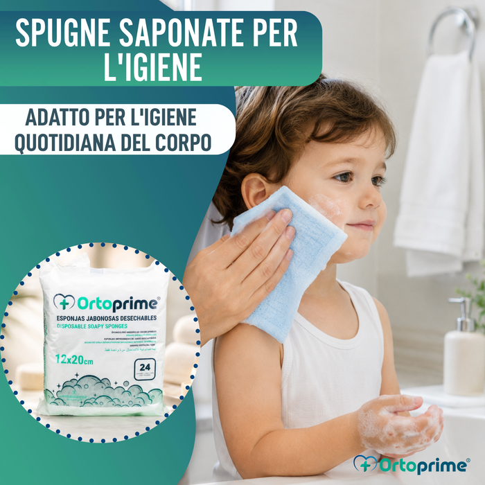 Spugne Saponose Monouso Scatola 120 Unità