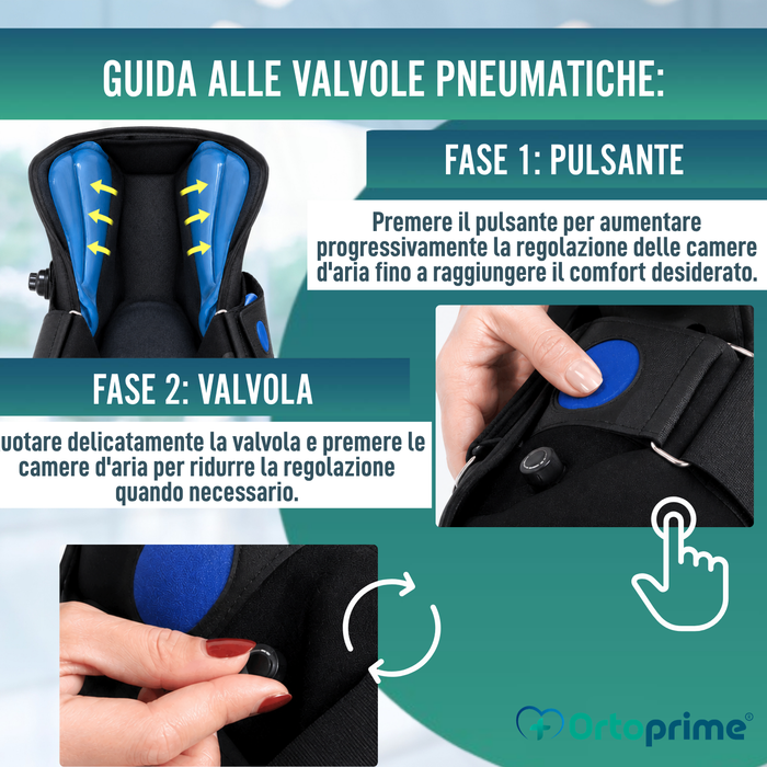 Tutore Walker Corto Bilaterale | Stivale Ortopedico Pneumatico