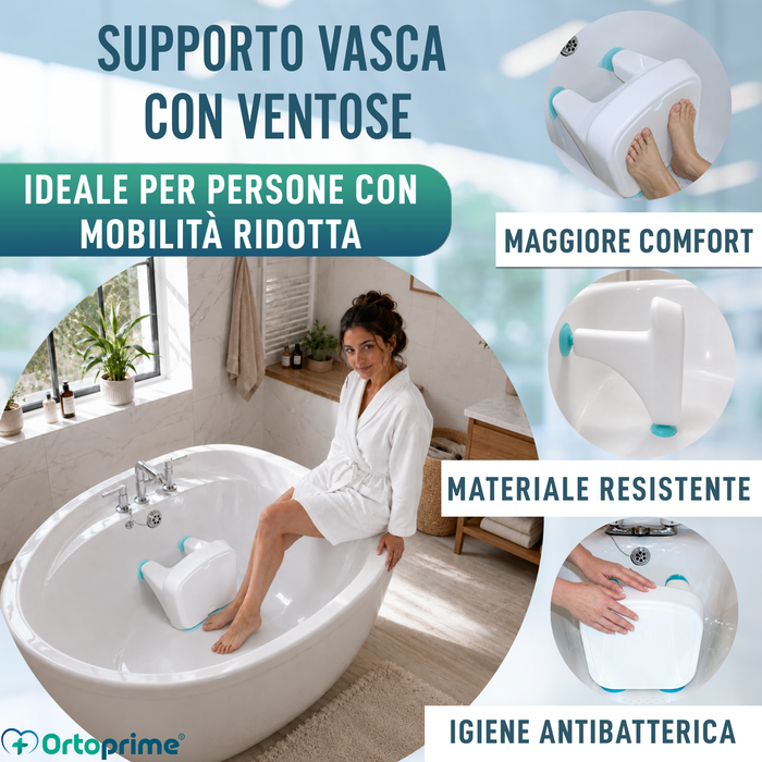 Supporto Riduttore per Vasca con Ventose | Adattabile