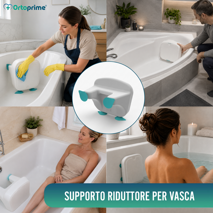 Supporto Riduttore per Vasca con Ventose | Adattabile