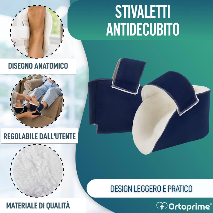 Calzini antidecubito morbidi per piede sinistro e destro