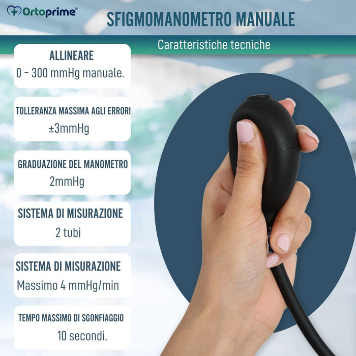 Tensiomètre da Braccio Manuale Professionale Esfigmomanometro