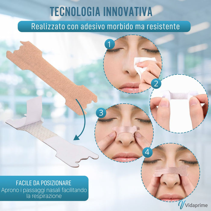 Tiras Nasali Antirussamento per Dormire | Nasal Strips 100 Uds