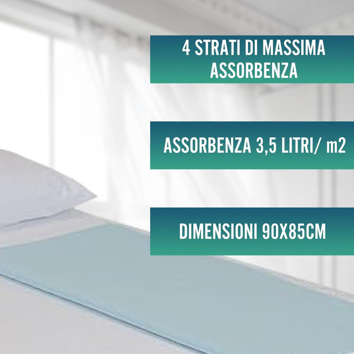 PACK 2 Assorbenti Assorbenti Eco Lavabili Letto 90cm 3,15 Litri/m2